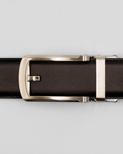 Casual bæltespænde i mat sølv til herrebælte